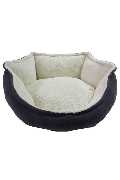 optimal&prime Luxury Cat/Dog Bed, Certified Fabric, Washable, Silicone Fiber Filling 55 cm
