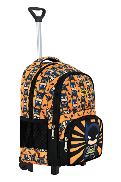 Kingston Hill Yarasa Çekçek 3 lü İlkokul Çanta seti  - Sabit Çekçek mekanizması (katlanır ön ayak)