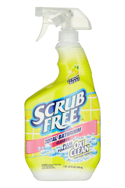 scrub free منظف الحمامات مع أوكسي كلين، برائحة الليمون، 946 مل