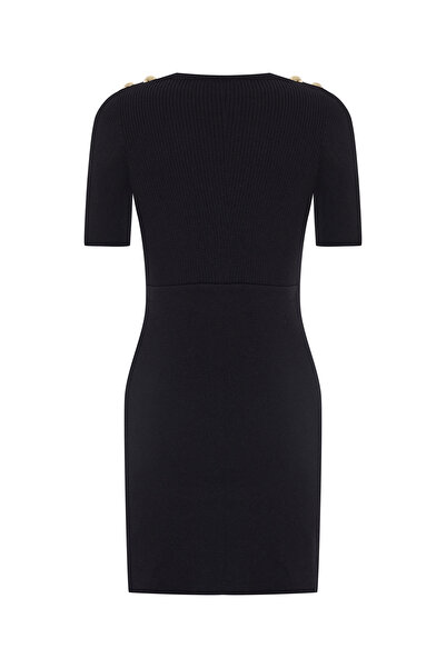 Mudo Short Sleeve Mini Knitwear Dress