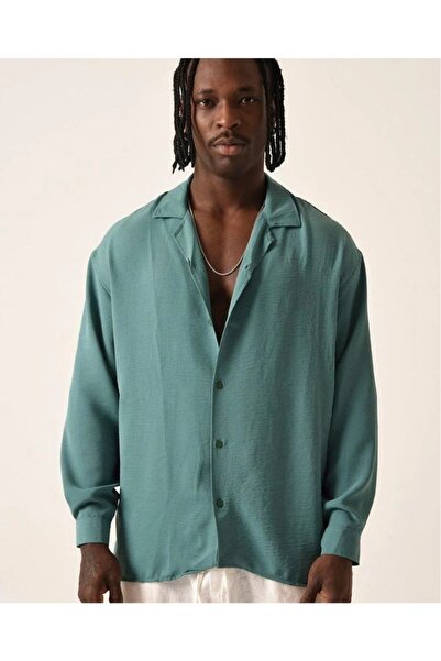 efraim giyim Πουκάμισο Aerobin Keten Tril Tril Oversize