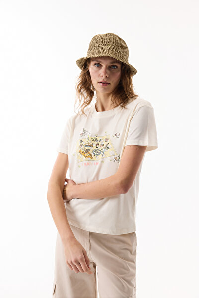 Mudo BASKILI BİSİKLET YAKA KISA KOLLU T-SHIRT