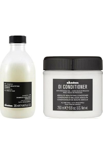 Davines Oil Sulfate-Free Shampoo and Cream Set - 280ml + 250ml