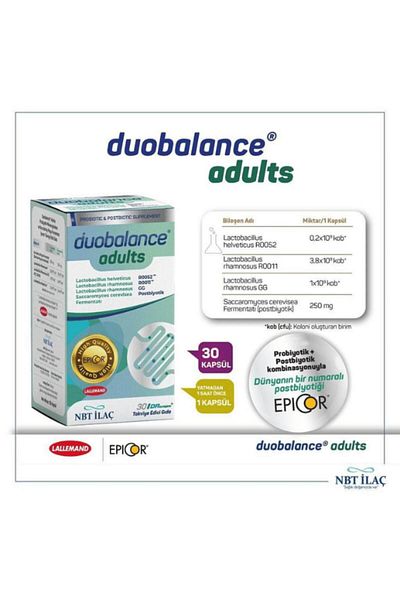 Nbt İlaç Nbt Ilaç Duobalance Adults 30 Capsules