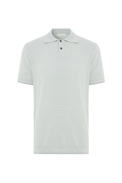 Mudo Polo Collar Short Sleeve Knitwear Sweater