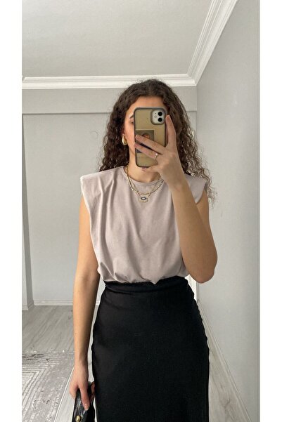 Niceboutique Premium Kalite %100 Pamuklu Vatkalı Kolsuz Bodysuit