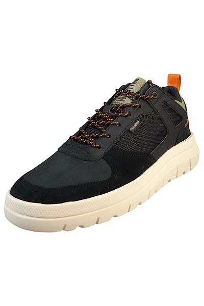 Palladium Herren High Sneaker Pallaflex Lo Mix 04340-008-M Schwarz Black Leder und Textil