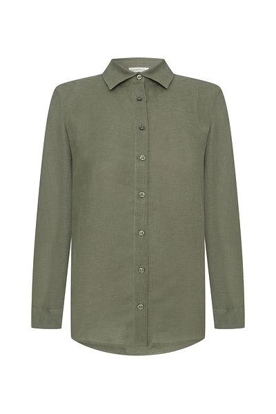 Mudo Regular Fit Long Sleeve Linen Shirt
