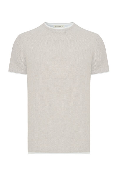 Mudo سترة بياقة دائرية وأكمام قصيرة