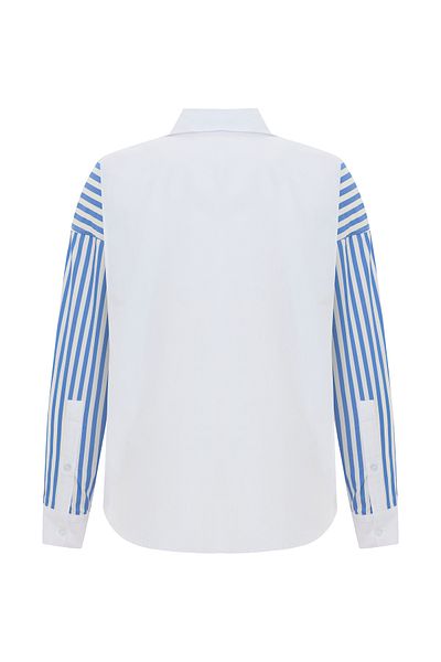 Mudo Long Sleeve Shirt with Striped Pockets
