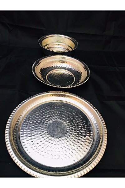 Zinnun Bakır Servis Tabağı 20 Cm