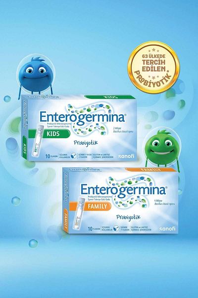Enterogermina 2B 10 قارورة 4B 10 قارورة - عبوة لجميع أفراد الأسرة