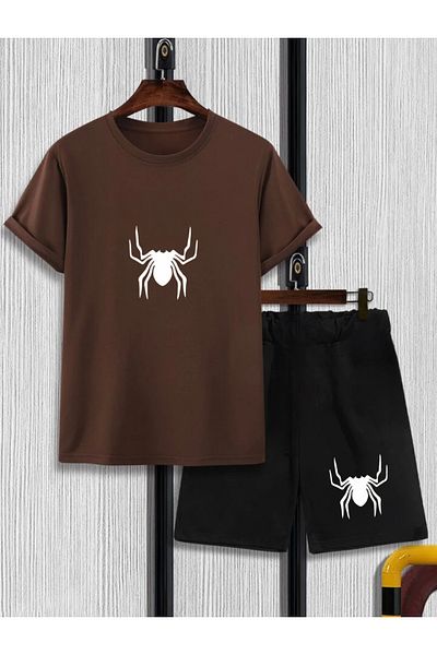 Serays moda Spider printed boys' shorts set
