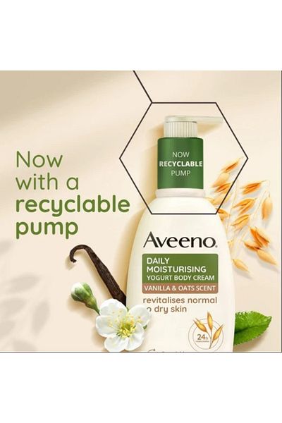 AVEENO DAILY MOISTURISING YOGURT BODY CREAM VANILLA & OAT 300 ML