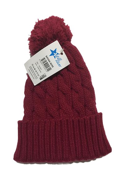 Kcrhome Still Star 100% Acrylic Beret & Red