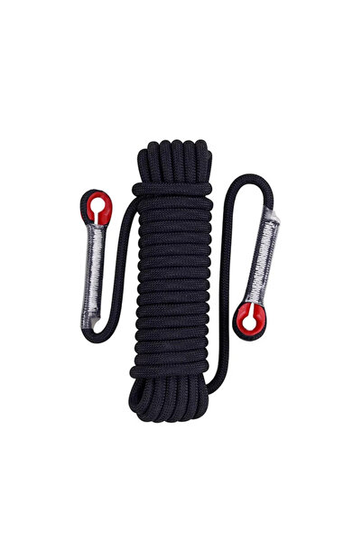 Choice حبل تسلق الصخور الثابت بطول 20 مترًا (65.6 قدمًا) حبل أمان أسود سميك 1...