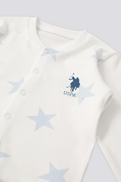 U.S. Polo Assn. U.S. Polo Assn Lisanslı Set Of Three Krem Erkek Bebek Eşofman Takımı