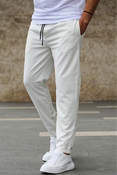 Madmext Weiße Joggerhose 4242