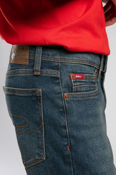 Lee Cooper Normal Bel Slim Straight Erkek Denim Pantolon 252 LCM 121014 JAGGER EASTER DARK