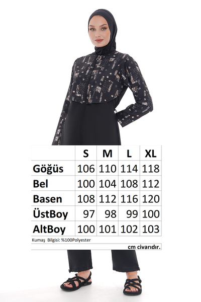 REMSA Πλήρως καλυμμένο αλεξίπτωτο Hijab Μαγιό 2403 Πόντων