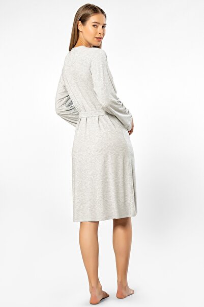 TÜREN Long Sleeve Belted Women's Dressing Gown