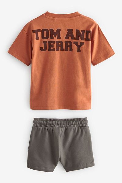Ladin Store New Season Boys' Cotton Character Printed Bottom-Top Shorts Suit