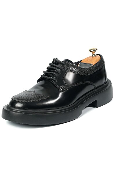 Byterre Toscano Genuine Leather Handmade Men's Black Casual Shoes