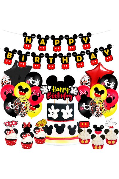 Other 20-Piece Disney Theme Birthday Party Decoration Set