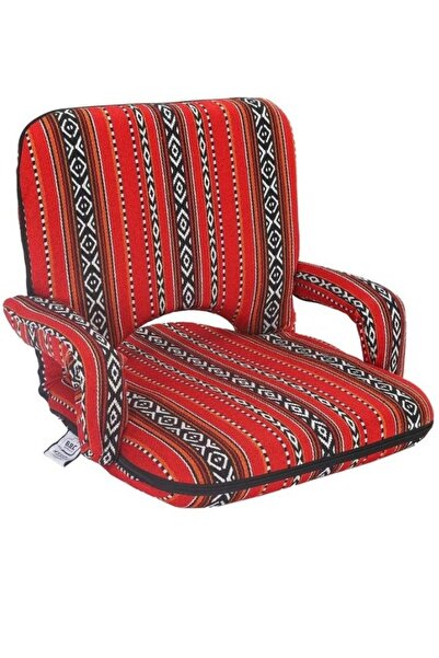 smart home كرسي أرضي عربي تقليدي قابل للطي مع مسند للذراعين ومسند ظهر قابل لل...