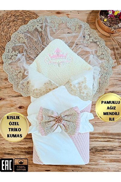 Tomuycuk بطانية أطفال منسوجة من القطن - قماط من الدانتيل، إصدار مستشفى مولود ...