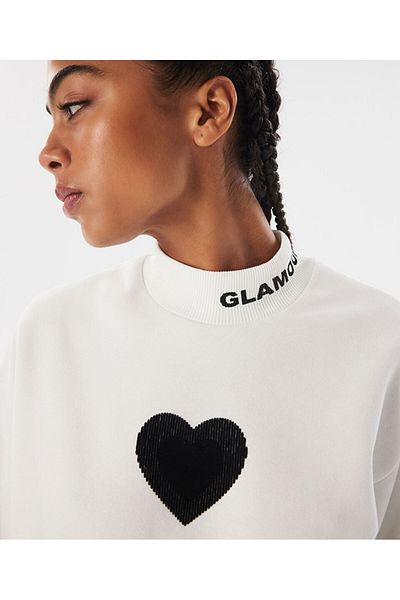 Twist Velvet Patterned Sweatshirt