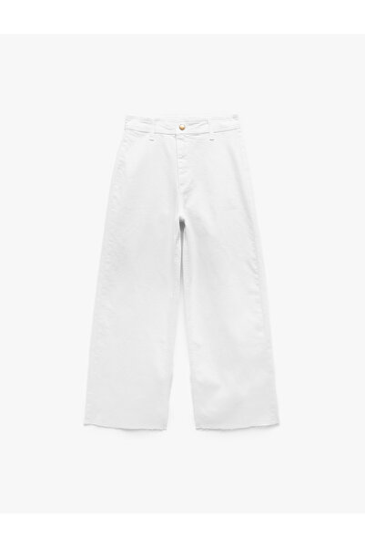 Koton Beyaz Kadın Jean Pantolon 5SAL40007MW