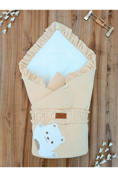 Tomuycuk New Season - Baby Girl and Boy 100% Cotton Fleece Sober Embroidered Hospital Exit