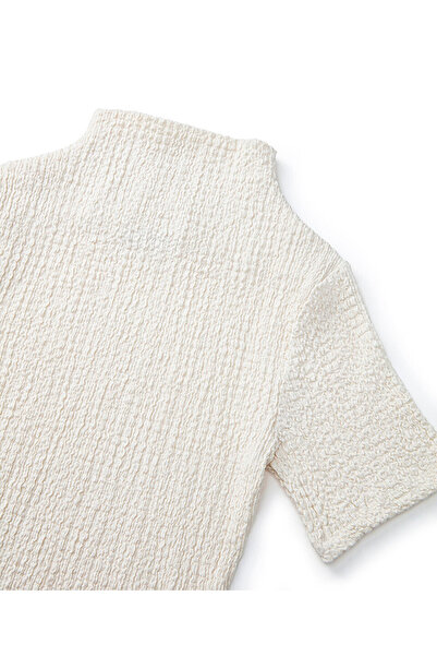 Twist Slim Fit Textured T-Shirt