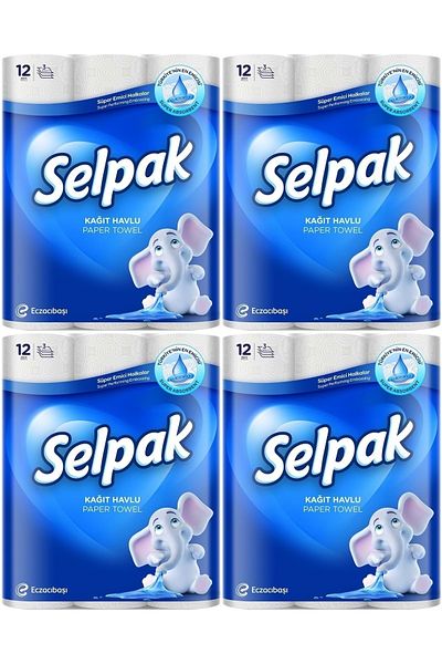Selpak Paper Towel (3 Layers) Set of 48 (4Pk*12)