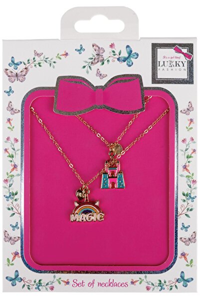 Lukky طقم قلادتين فاشون من BFF Magic Castle
