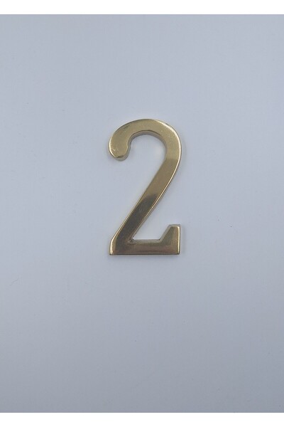Kalender Döküm Brass Numerical Door Number 8cm No:2