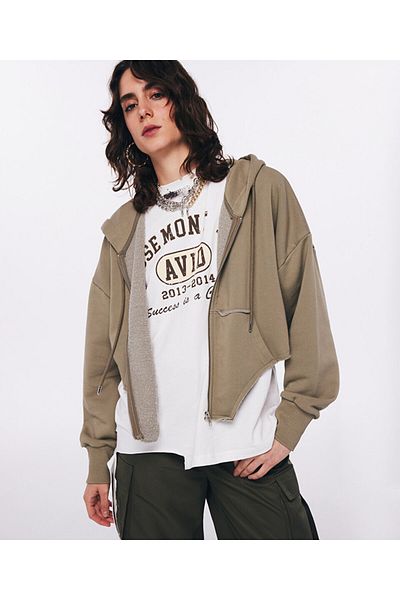 Twist Sweatshirt - Raw Edge Detailed