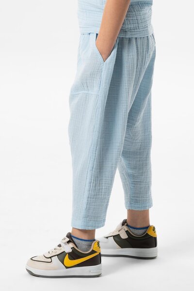 Eliş Şile Bezi Західний літній мусліновий шаровар для хлопчиків, блакитний Bmv