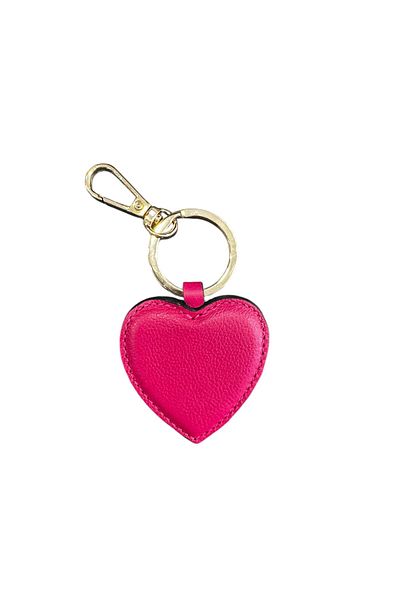 Seyahataksesuar Heart Leather Keychain