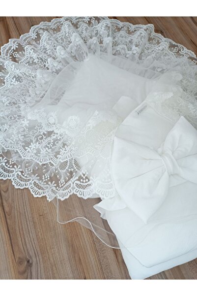 Tomuycuk Lacy Baby Blanket 100% Cotton Natural Organic Sleeping Swaddle Gift Newborn Mevlütlük