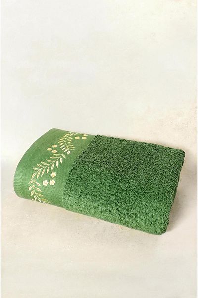 Ellia Soft VIRIDIS 50x100 см - 100% памук, ултра мека и силно абсорбираща кърпа за лице - първокласно качество
