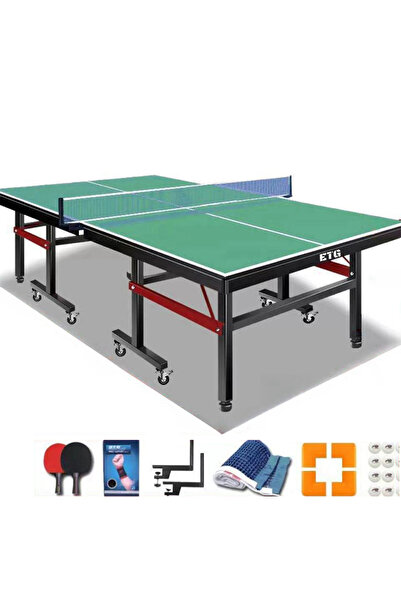 ETG مجموعة طاولة تنس الطاولة المنزلية، طاولة تنس طاولة متنقلة قابلة للطي مع عجلات 274*152*76 سم