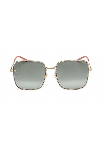 Gucci Gucci Women's  Gold Square Sunglasses