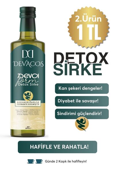 DEVACOS Devaform Detox Sirke Prebiyotik Doğal Fermantasyom 250 ml