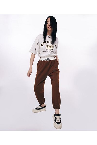 Twist Color Blocked Jogger Pants