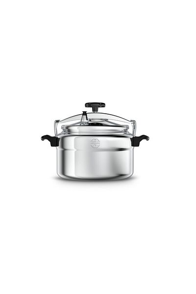 ALSAIF Aluminum Pressure Cooker Size: 30 Liter, Color: Silver Model: K99030, 5 Years Warranty