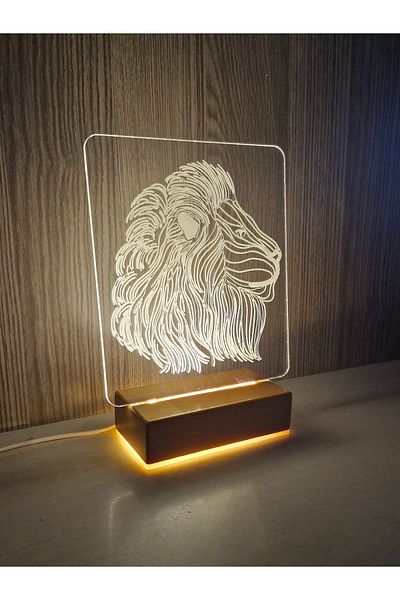 Vipyol Gift Lion Designed Led Night Light Football Gift for Loved Ones Birthday Gift