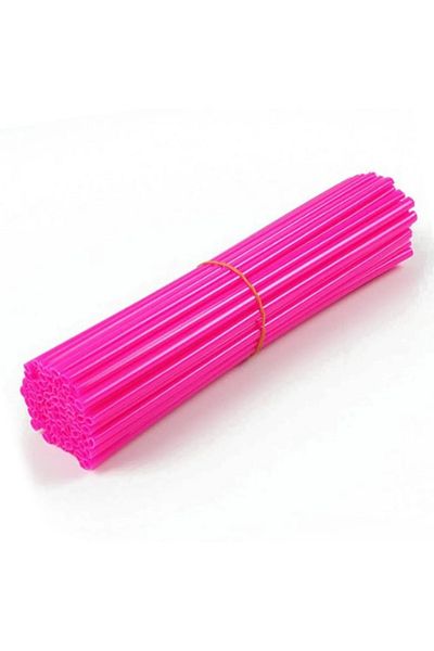 Choice Rose Red 72 Pcs/pack MTB Wheel Rim Spoke Shrouds Skins Covers Mountain Bike Optional Color Decoratio