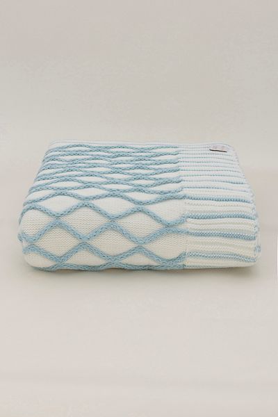 Koza Home Loop Turquoise Acrylic Tv Blanket 130X170 3733A